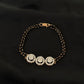 14K Gold Diamond Bracelet with Mangalsutra Chain , IGI Certified 1.35 ct Diamonds, 4.05g Net Gold