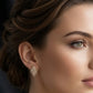 Elegant 14kt Gold Leaf-Inspired Diamond Stud Earrings | IGI Certified, Gross Wt: 2.53, Net Wt: 2.434, Diamond. Wt 0.48