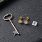14kt Gold Starry Flower Diamond Cluster Earrings | IGI Certified, Gross Wt: 0.85, Net Wt: 0.808, Diamond. Wt 0.21
