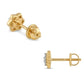 14kt Gold Starry Flower Diamond Cluster Earrings | IGI Certified, Gross Wt: 0.85, Net Wt: 0.808, Diamond. Wt 0.21