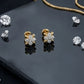 Ornate 14kt Gold Royal Diamond Cluster Studs | IGI Certified, Gross Wt: 0.99, Net Wt: 0.946, Diamond. Wt 0.22
