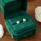 Ornate 14kt Gold Royal Diamond Cluster Studs | IGI Certified, Gross Wt: 0.99, Net Wt: 0.946, Diamond. Wt 0.22