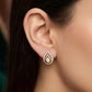 14kt Gold Wave Arc Diamond Stud Earrings | IGI Certified, Gross Wt: 2.23, Net Wt: 2.148, Diamond. Wt 0.41