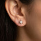 Vintage-Inspired 14K Gold Floral Lace Diamond Earrings | Open-Work Studs, Gross Wt: 2.65, Net Wt: 2.544, Diamond. Wt 0.53