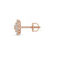 Sparkling 14K Gold Diamond Starburst Earrings | Celestial Cluster Studs, Gross Wt: 2.5, Net Wt: 2.314, Diamond. Wt 0.93