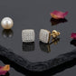 Vintage 14K Gold Marquise Lattice Diamond Earrings | Intricate Floral Studs, Gross Wt: 2.81, Net Wt: 2.666, Diamond. Wt 0.72