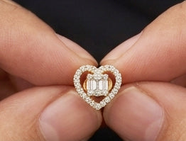Elegant 14K Gold Swirl Ribbon Diamond Earrings | Fluid Wave Halo Studs, Gross Wt: 2.76, Net Wt: 2.634, Diamond. Wt 0.63