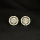 Radiant 14K Gold Diamond Sunburst Petal Earrings | Floral Halo Studs, Gross Wt: 4.71, Net Wt: 4.354, Diamond. Wt 1.78