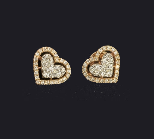 Timeless 14K Gold Infinity Knot Diamond Earrings | Forever Cluster Studs, Gross Wt: 3.33, Net Wt: 3.212, Diamond. Wt 0.59