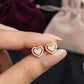 Timeless 14K Gold Infinity Knot Diamond Earrings | Forever Cluster Studs, Gross Wt: 3.33, Net Wt: 3.212, Diamond. Wt 0.59