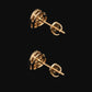 Timeless 14K Gold Infinity Knot Diamond Earrings | Forever Cluster Studs, Gross Wt: 3.33, Net Wt: 3.212, Diamond. Wt 0.59