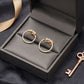Unique 14K Gold Geometric Twist Diamond Earrings | Contemporary Designer Studs, Gross Wt: 4.55, Net Wt: 4.294, Diamond. Wt 0.98, Stone.Wt 0.3
