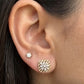 14KT Rose Gold Square Lattice Diamond Earrings | IGI Certified, Gross Wt: 5.23, Net Wt: 5.008, Diamond. Wt 1.11