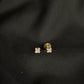 Dainty 14KT Gold Clover Diamond Stud Earrings | IGI Certified, Gross Wt: 1.52, Net Wt: 1.45, Diamond. Wt 0.35