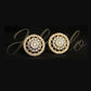 14KT Gold Sunburst Radial Diamond Earrings | IGI Certified, Gross Wt: 4.59, Net Wt: 4.366, Diamond. Wt 1.12