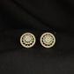 14KT Gold Sunburst Radial Diamond Earrings | IGI Certified, Gross Wt: 4.59, Net Wt: 4.366, Diamond. Wt 1.12