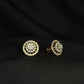14KT Gold Sunburst Radial Diamond Earrings | IGI Certified, Gross Wt: 4.59, Net Wt: 4.366, Diamond. Wt 1.12