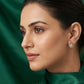 14kt Gold Teardrop Diamond Cluster Earrings | Certified IGI Diamond Studs, Gross Wt: 2.11, Net Wt: 2.032, Diamond. Wt 0.39