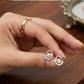 14kt Gold Teardrop Diamond Cluster Earrings | Certified IGI Diamond Studs, Gross Wt: 2.11, Net Wt: 2.032, Diamond. Wt 0.39