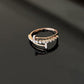 14K Gold Diamond Bypass Ring with IGI Certified 0.25 ct Diamonds, 2.15g Net Gold