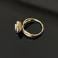 14K Gold Diamond Cluster Ring with IGI Certified 0.39 ct Diamonds, 2.172g Net Gold
