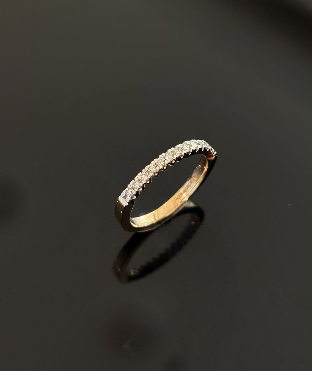 14K Gold Diamond Eternity Band with IGI Certified 0.23 ct Diamonds, 2.334g Net Gold
