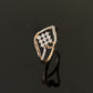 14K Gold Diamond Trinity Cluster Ring with IGI Certified 0.31 ct Diamonds, 1.928g Net Gold