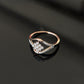14K Gold Diamond Trinity Cluster Ring with IGI Certified 0.31 ct Diamonds, 1.928g Net Gold