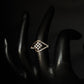 14K Gold Diamond Trinity Cluster Ring with IGI Certified 0.31 ct Diamonds, 1.928g Net Gold