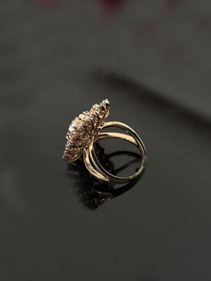14K Gold Grand Diamond Cluster Ring with IGI Certified 1.59 ct Diamonds, 5.876g Net Gold