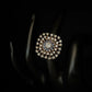 14K Gold Grand Diamond Cluster Ring with IGI Certified 1.59 ct Diamonds, 5.876g Net Gold