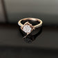 14K Gold Diamond Floral Cluster Ring with IGI Certified 0.49 ct Diamonds, 2.662g Net Gold