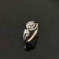 14K Gold Diamond Floral Cluster Ring with IGI Certified 0.35 ct Diamonds, 3.02g Net Gold