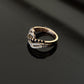 14K Gold Diamond & Accent Multi-Band Ring with IGI Certified 0.22 ct Diamonds, 3.71g Net Gold