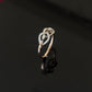 14K Gold Diamond Wave Ring with IGI Certified 0.27 ct Diamonds, 2.166g Net Gold