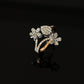 14K Gold Diamond Cluster & Pave Ring with IGI Certified 0.71 ct Diamonds, 2.698g Net Gold
