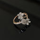 14K Gold Diamond Cluster & Pave Ring with IGI Certified 0.71 ct Diamonds, 2.698g Net Gold