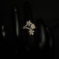 14K Gold Diamond Cluster & Pave Ring with IGI Certified 0.71 ct Diamonds, 2.698g Net Gold