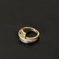14K Gold Diamond Cluster Ring with IGI Certified 0.58 ct Diamonds, 4.874g Net Gold
