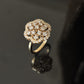 14K Gold Diamond Statement Ring with IGI Certified 0.99 ct Diamonds, 4.672g Net Gold
