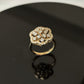 14K Gold Diamond Statement Ring with IGI Certified 0.99 ct Diamonds, 4.672g Net Gold
