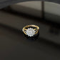 14K Gold Diamond Floral Ring with IGI Certified 0.25 ct Diamonds, 1.01g Net Gold