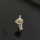 14K gold, Diamond with IGI certification, gold Net weight 2.552, Diamond 0.39ct.
