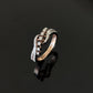 14K Gold Diamond Bypass Ring with IGI Certified 0.41 ct Diamonds, 3.008g Net Gold