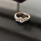 14K Gold Diamond Bypass Ring with IGI Certified 0.41 ct Diamonds, 3.008g Net Gold