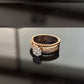 Grand 14K Gold Multi-Band Diamond Ring with IGI Certified 0.42 ct Diamonds, 5.946g Net Gold