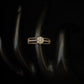 Grand 14K Gold Multi-Band Diamond Ring with IGI Certified 0.42 ct Diamonds, 5.946g Net Gold