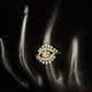 14K Gold Diamond Floral Bypass Ring with IGI Certified 0.51 ct Diamonds, 2.088g Net Gold