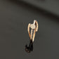 14K Gold Diamond Bypass Ring with IGI Certified 0.21 ct Diamonds, 1.808g Net Gold