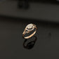14K Gold Diamond Bypass Ring with IGI Certified 0.19 ct Diamonds, 2.032g Net Gold